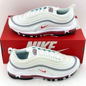 Nike Air Max 97 White Siren Red Women's Size 10 Sneakers Shoes